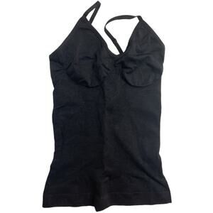 Compression Nylon Tank Black Adjustable straps Size S